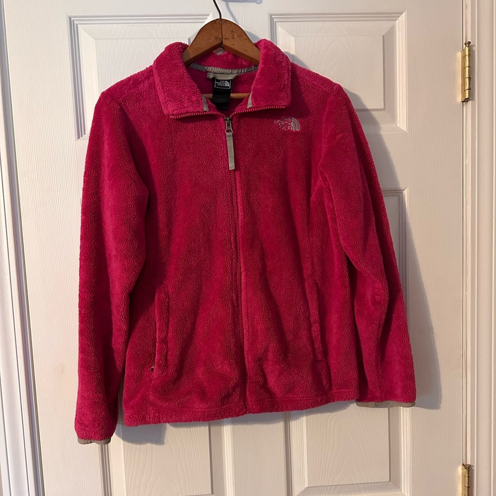 Northface Osito fleece girls jacket, pink
